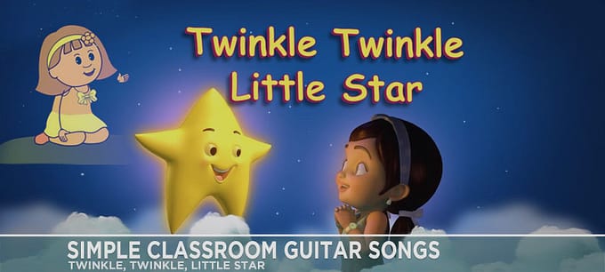 Simple Classroom Guitar Songs - Twinkle, Twinkle, Little Star